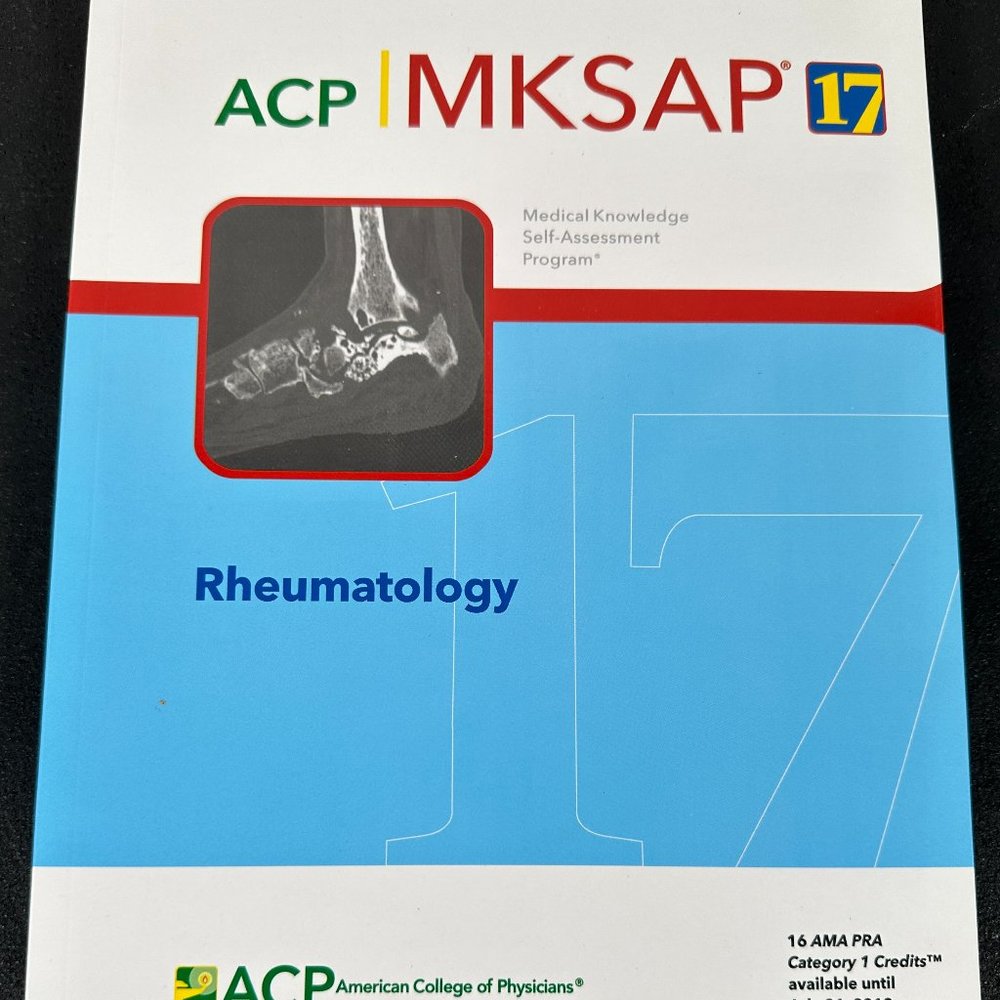 ACP MKSAP (R) 17 Rheumatology Medical Book ISBN: 978-1938245244
